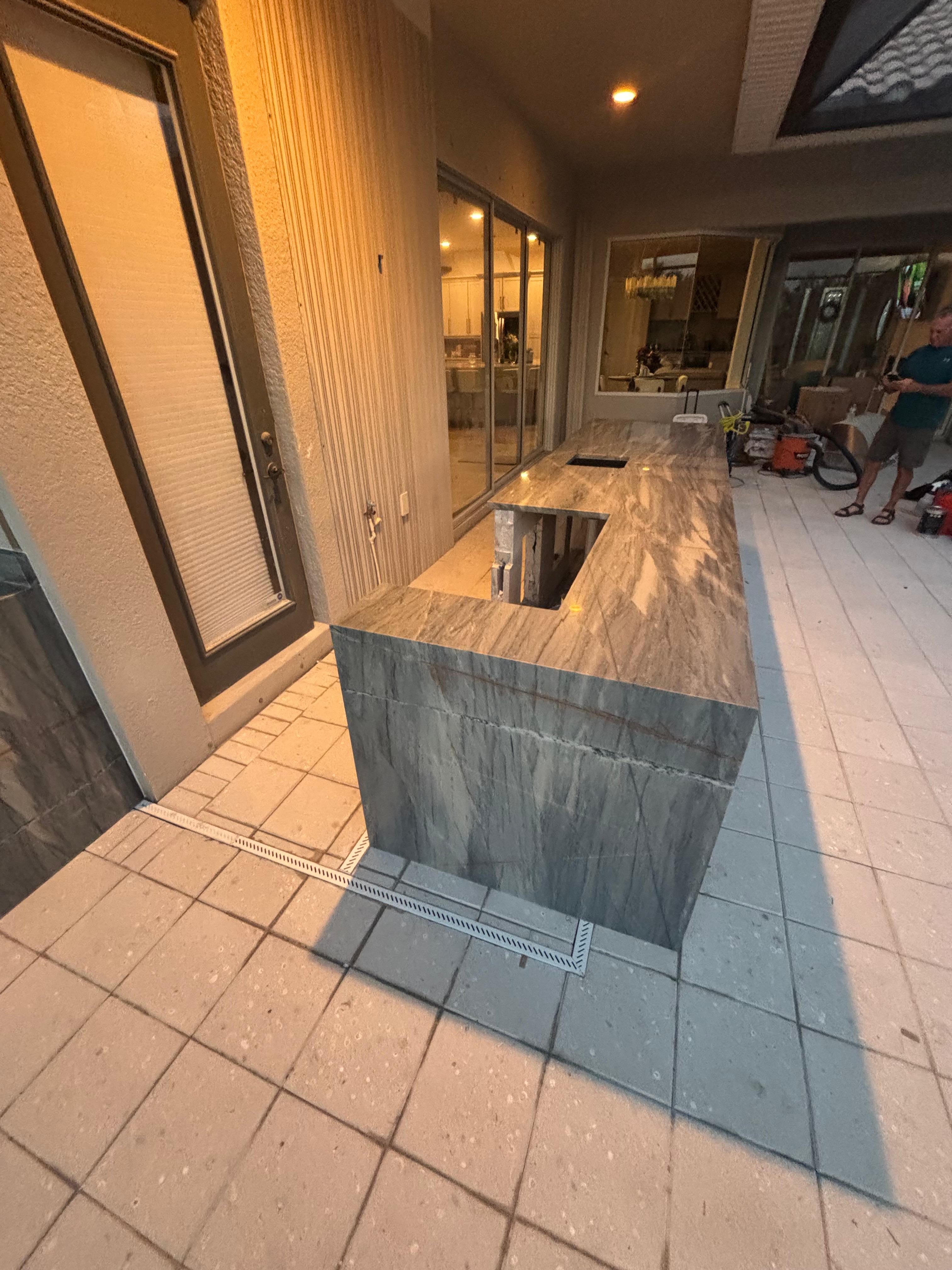Quartzite countertop installation Sarasota Florida - Altar Stone