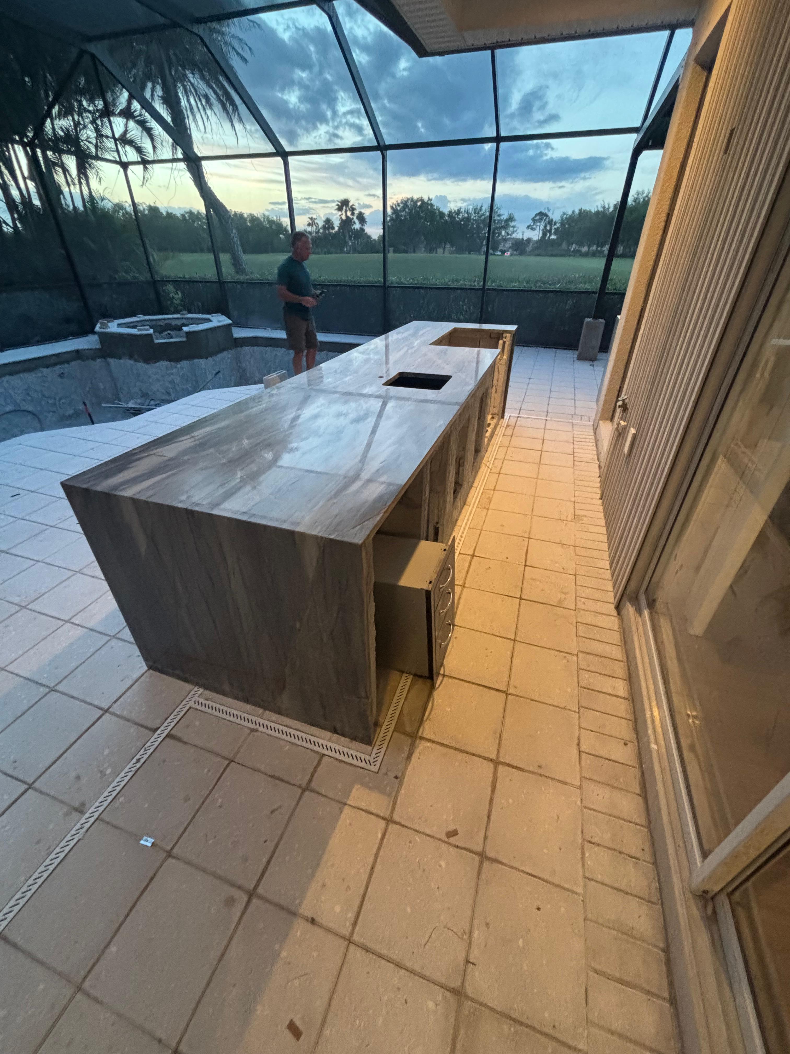 Quartzite countertop installation Sarasota Florida - Altar Stone