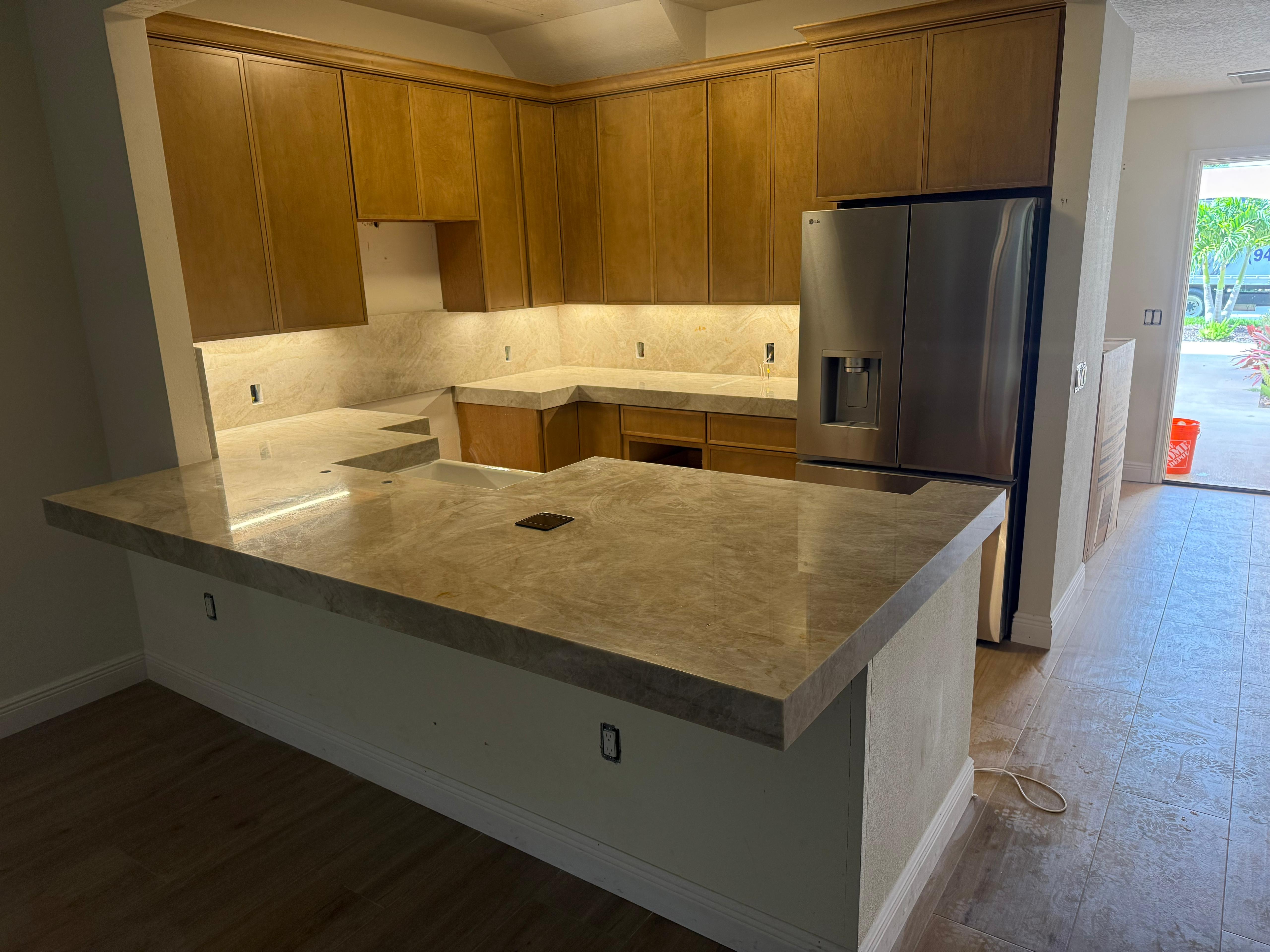 Quartzite countertop installation Sarasota Florida - Altar Stone