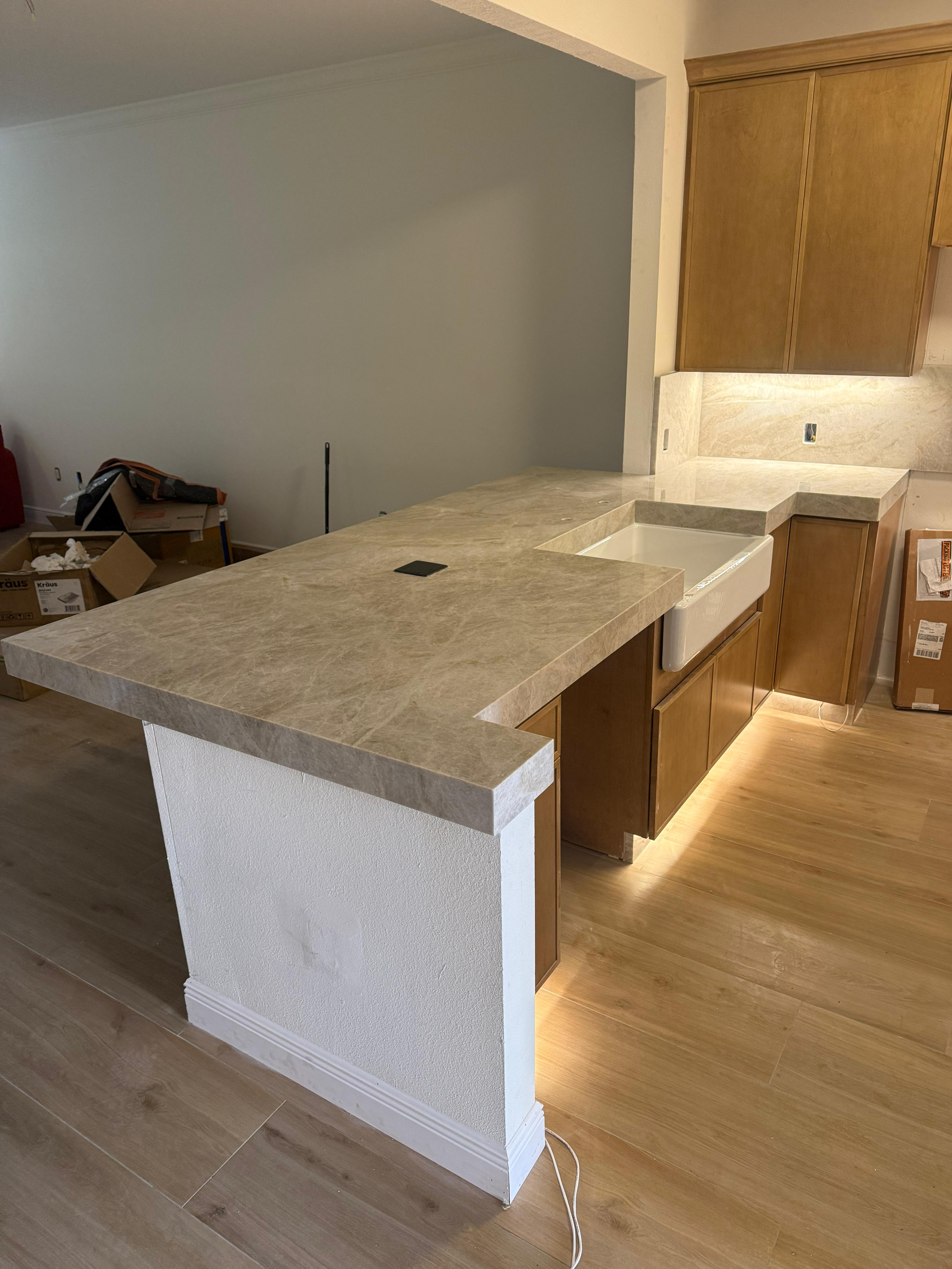 Quartzite countertop installation Sarasota Florida - Altar Stone